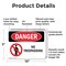 Signmission No Trespassing Danger Sign, Plastic, 10in W x 7in L, 2PK OS-2PACK-DS-P-710-L-1493 - alternate 6